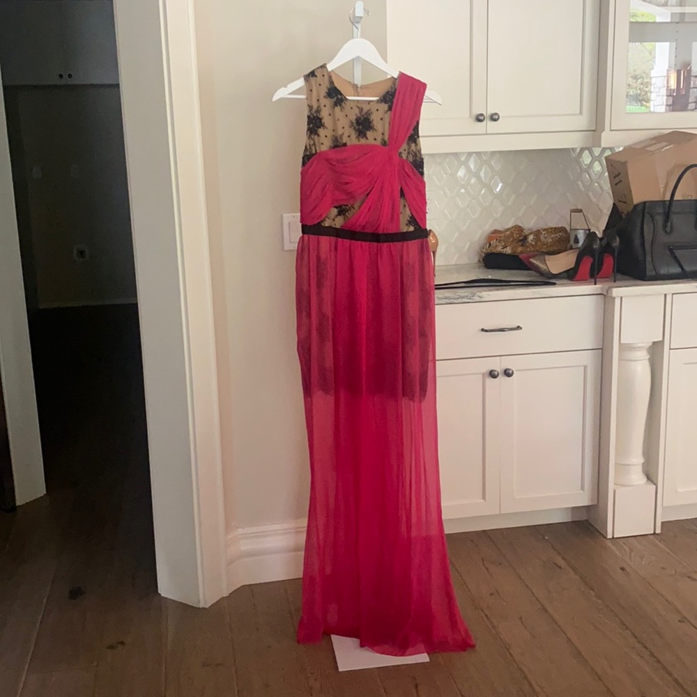 Jason Wu Fuschia evening gown